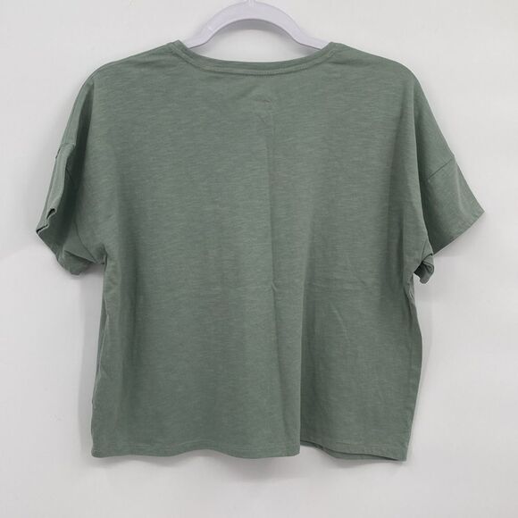 Athletic Works I'd Rather Be Outside T-shirt Oversized Raglan Sleeve Cropped XL - Picture 5 of 6